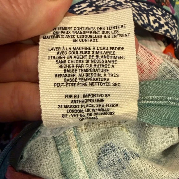 Cartonnier Anthropologie Floral High Waist Normcore Women's Shorts Sz M - Picture 8 of 10